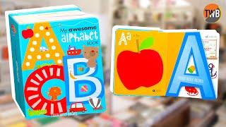 Buku Edukasi My Awesome Alphabet Board Book With Letter-Shaped Pages