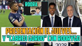 MBAPPE SERÁ PRESENTADO EL JUEVES Y CABREO GORDO DENTRO DEL MADRID CON EL PAPELÓN DE RODRYGO