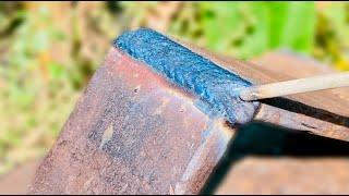 Learn how to 1g position welding on rost plate for beginners