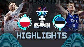 Poland  vs Estonia  | Highlights | FIBA EuroBasket 2025 Qualifiers