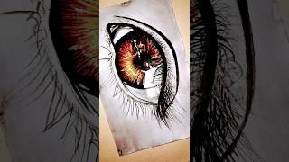 How to draw realistic eye ️   #drawing #acrylic #youtubeshorts #art #3dart #shorts