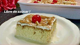 TRES LECHES SIN AZÚCAR NI HARINAS PASTEL KETO  #may #pastel #keto