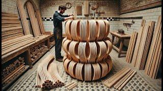 Wood & Epoxy – An Emotional, Artistic Combination Creating Soft, Curved Wood Strips