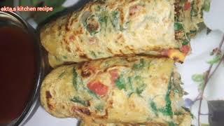 पालक का ईजी नास्ता #helthy breakfast recipe #ekta,s kitchen recipe