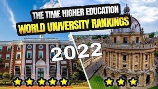 Time's Higher Education Top 50 Universities in the World 2022