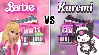 Toca life world | Barbie  vs Kuromi  [ cute toca boca house ideas ]