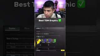 Best TDM Graphic Settings  #pubgmobile #bgmi #shorts