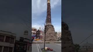 A phallus in Istanbul turkey just a block away from a mosque , Different believes and cultures