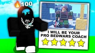 I became a COACH in Roblox Bedwars..
