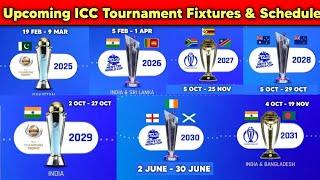 Watch : Upcoming ICC Tournament Fixtures and Schedule - From 2025 to 2031