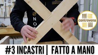 INCASTRO A CROCE FATTO A MANO | INCASTRI #3 | Falegnameria, fai da te e lavorazione del legno