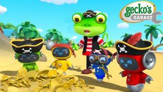 Find The Hidden Treasure | Gecko's Garage | Cartoons For Kids | Toddler Fun Learning