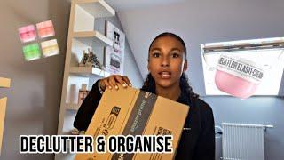DECLUTTER AND ORGANISE MY VANITY W ME!! // Ziani Campbell
