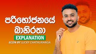 පරිභෝජනයේ බාහිරතා - 8th Lesson රාජ්‍ය ආර්ථිකය Economics || Lucky Chathuranga | A/L ECON