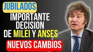 CREDITOS Y AUMENTOS URGENTE ANUNCIO DE ANSES Y MILEI para los Jubilados y PNC +bono+inflacion