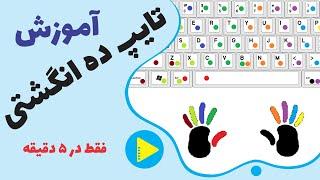 آموزش تایپ ده انگشتی فقط در 5 دقیقه - Ten-finger typing tutorial in just 5 minutes