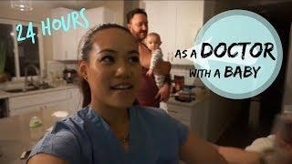 24 hrs as a Doctor with a Baby | ER Rotation