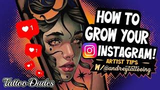 Social Media Tips! Help Grow Your Instagram w/ Advice From @andreytattooing Andrey Vasilyev