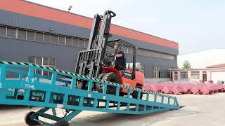 Hitop 4 ton lpg gasoline forklift climbing testing