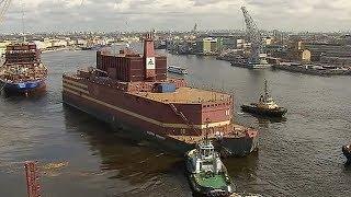 Russia’s first floating nuclear plant heads out to sea