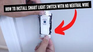 How To Install Smart Light Switch No Neutral Wire Required