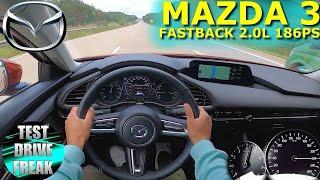 2021 Mazda3 Fastback Selection e-SKYACTIV X 2.0 M Hybrid 186 PS TOP SPEED AUTOBAHN DRIVE POV