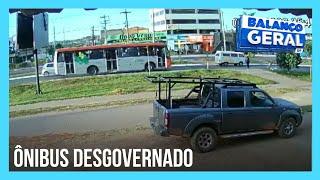 Passageiros vivem momento de desespero em ônibus desgovernado no DF | Balanço Geral DF