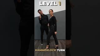 Bachata Dancing: Hammerlock Variations.  #bachata #bachatalessons #bachatadance