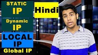 Local IP/Global IP/Static Ip/Dynamic IP - Explained Clearly (In Hindi)