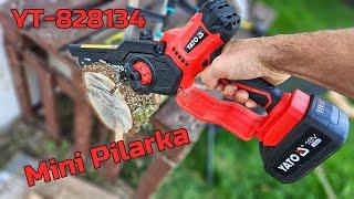 MINI Pilarka YATO YT-828134 - Bezszczotkowa, Automatyczne Smarowanie Łańcucha - TEST