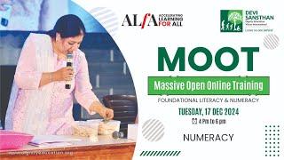 MOOT | Massive Open Online Training | NUMERACY | 17 DEC 2024