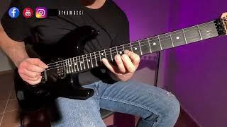 Guitar Improvisation On Fast Heavy Metal Guitar Backing Track In Em