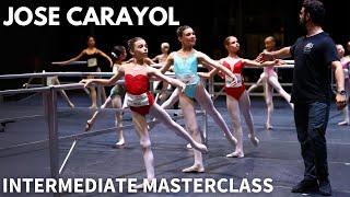 Jose Carayol Intermediate Ballet Class at the YAGP 2024 Nervi International Workshop