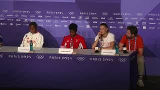 MARILEIDY PAULINO BREAKS OLYMPIC 400M RECORD IN 48.17, 3 WOMEN UNDER 49 SECONDS | PRESS CONFERENCE