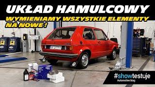 Volkswagen Golf MK1 GLD (1979) - wymieniamy kompletny układ hamulcowy [ #showtestuje ] VLOG 4K