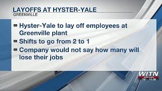 Layoffs at Hyster-Yale in Greenville