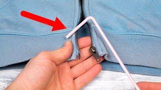 If your garment's zipper is broken, don't waste your money replacing it! ingenious