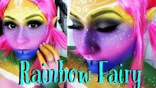 Rainbow Fairy Halloween Makeup Tutorial 2015 Last Minute Ideas!