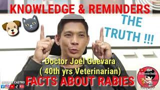 PET VET Doc Joel Guevarra | FACTS ABOUT RABIES | Knowledge & Reminders | Bhien De Castro