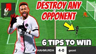 How To DESTROY any OPPONENT in EA FC Mobile !!  6 Tips To WIN any GAME !!