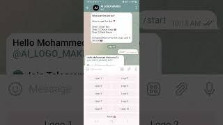 Latest telegram bot for making logo #ai #artificialintelligence #telegrambot #trending