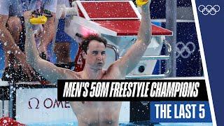 ‍️ The last five Men's 50m freestyle champions