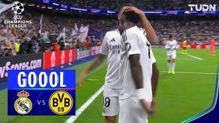 ¡QUÉ GOLAZO! ¡HAT TRICK de Vini! | Real Madrid 5-2 Dortmund | UEFA Champions League 24/25 | TUDN