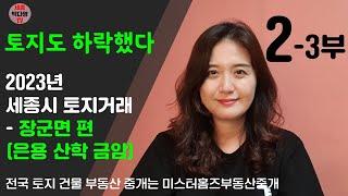 세종시 토지거래가도 하락했다 2-3부 - 장군면편 은용리 산학리 금암리