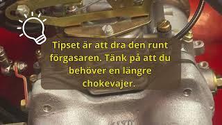 Tips på hur du kan montera chokvajern för att få den att dra åt rätt håll på DCOE.