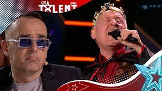 KING PARODY singing about farts ends up making you laugh | Auditions 10 | Spain's Got Talent 2023