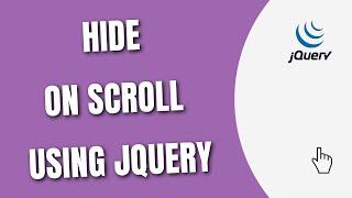 Hide Element On Scroll using JQuery [HowToCodeSchool.com]