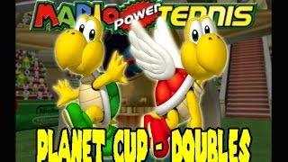 Mario Power Tennis (GCN) - Planet Cup (Doubles) - Koopa Troopa and Koopa Paratroopa