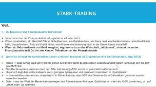 Der WAHRE GRUND warum Anfänger Geld an der Börse verlieren - Stark-Trading Webinar in voller Länge