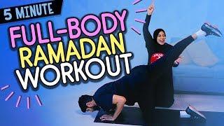 5-Minute Ramadan Energy-Boosting Workout! (Full-Body Fasting Exercise #1)